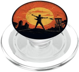 Disc-Golf-Jugador Disc-Golfing Game Vintage Disc-Golf PopSockets PopGrip para MagSafe