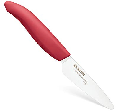 Kyocera Gen Coltello Ceramica Bianca, Multiply, Rosso, Lama 7,5 cm