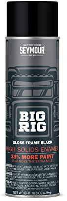Seymour 20-1615 Big Rig Professional Coatings Spray Paint, Gloss Frame Black