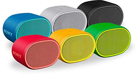 Sony SRS-XB01 Compact Portable Water Resistant Wireless Bluetooth Speaker with Extra Bass - Red