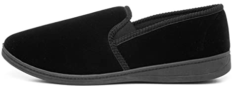 The Slipper Company Mens Black Full Slipper - Size 10 UK - Black