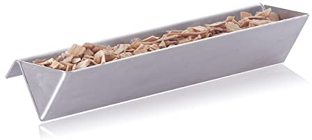 mocisa Universal Räuchereinsatz | Edelstahl Smokerschiene | Räucherschiene | Räucherbox | Smokerbox - direkt auf die Aromaschienen aufsetzen