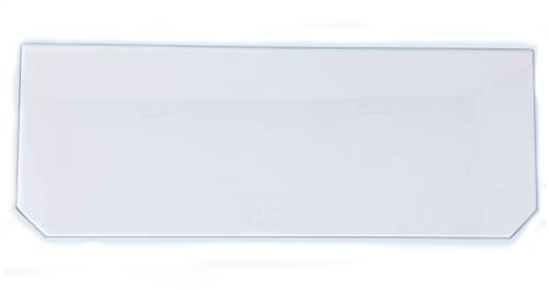 Glas Revolution Kühlschrank Einlegeboden - Klarglas 4 mm – Glasplatte, 2 abgeschrägte Ecken, alle Maße lieferbar (89,96 EUR/qm) - 520 mm x 400 mm