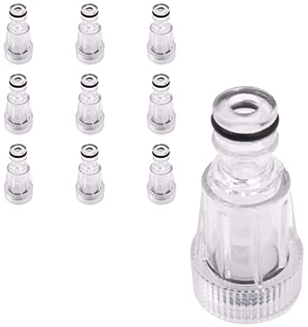 Tiardey 10PCS Filtro di Ingresso Acqua di Lavaggio ad Alta Pressione Raccordo Capezzolo 3/4 Compatibile con Idropulitrice Karcher