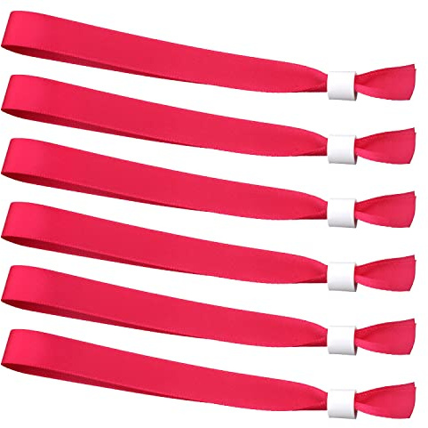 50st Tygarmband för Evenemang, Engångsarmband för Fest Utan Logotyp Inträdesarmband Armband för Evenemang för Konserter Aktiviteter Fester Tävling (Ros)
