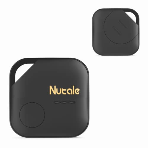 Nutale Pro Trova Oggetti - 1PCS Nero Key Finder Localizzatore di oggetti Bluetooth Tracker con portachiavi per Chiave, portafoglio Chiave casa o Chiave macchina