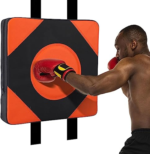 Bexdug Tappetino da Boxe da Parete,Sacco da Boxe da Parete in Pelle PU | Attrezzatura per Fitness Regolabile in Altezza per Arti Marziali, Taekwondo