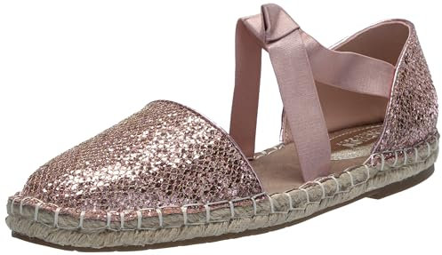 Kenneth Cole REACTION Women's Luna Flat Sandal, Rose Gold Mesh, 4.5 UK