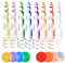 48 Stück Spiral Garland Decoration, Party Deko, Wirbelspirale Deckendekoration, Wiederverwendbar Geburtstag Deko, Luftschlangen Geeignet für Weihnachten, Neujahr, Hochzeit, Babyparty, Geburtstag