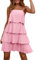 Mes Commandes Robe Longue Femme sans Manches Baggy Funky Deguisement Sexy Saint Valentin Robe Mariage Invitée Femme Plein Air Fluide Ete Robe À Paillettes Femme Classique Rose Clair S