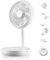 ILLUMYN 15dB Quiet Pedestal Fans Bedroom, 1700CFM Powerful Stand Fan with Remote, 90°+200° Oscillating, 8000mAh, 4 Speeds, 20H with Timer, Adjustable Height, Portable USB Fan for Home Office