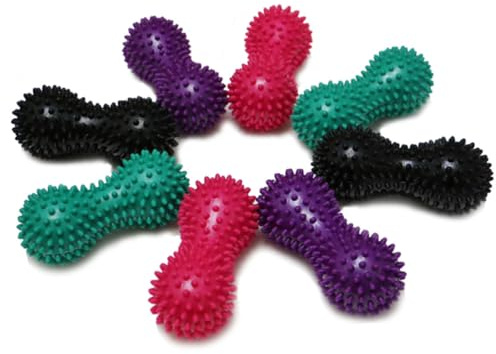 KAILIKETIY Rullo Massaggio Piedi a Doppia Palla a Forma di Arachidi in Pvc Porpora per Rilascio e Sollievo della Curvatura Plantare Durante Attività Sportive