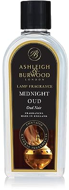 ASHLEIGH & BURWOOD | Midnight Oud Lamp Fragrance | 500 ml | Prodotto nel Regno Unito | Profumo floreale