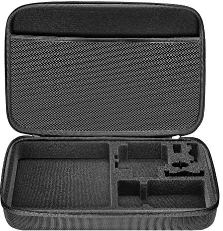 NEEWER Funda de Transporte a Prueba de Golpes Compatible con GoPro Hero 11 10 9 8 Max 7 6 5 4 Black GoPro 2018 Insta360 DJI Action 2 AKASO APEMAN Campark SJCAM Cámara de Acción (Negro, Grande)