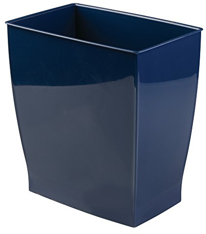 iDesign Mono Rubbish Bin, Plastic, Navy, 4-Piece, 28.4 x 18.9 x 30.3 cm