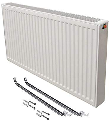 Buderus Logatrend Ventil-Flachheizkörper VC-Profil Typ 22 BH 900 vers. Längen + Halter (BL: 700 mm)