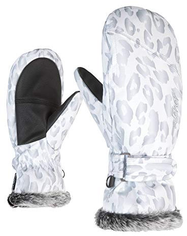 Ziener Mädchen LED Mitten Girls Junior Ski-Handschuhe/Wintersport | Warm, Atmungsaktiv, Leo, 3