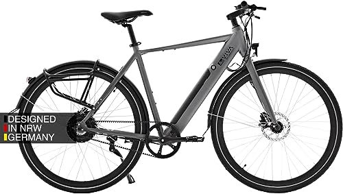 AsVIVA E-Bike BC1-B – 28 Zoll City E-Bike mit Bafang Hinterradmotor & 36V Akku – Elektrofahrrad mit Gates Carbon Riemenantrieb, 25km/h – Urban Pedelec für Damen & Herren – wartungsfrei & elegant