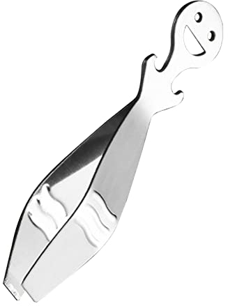 Edorco 5 Pinza per lische di Pesce in Acciaio Inossidabile,Rimozione lische di Pesce con Acciaio Ispessito - Strumento Fishbone Design ergonomico Coda Volto Sorridente per Appendere