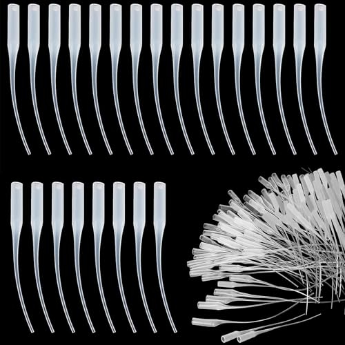 Kleber Micro Tips,200PCS Sekundenkleber Spritze,Klebstoff Applikatorspitzen,Kleber Extender Applikator Kunststoffkleber,Kunststoffkleber Flaschenspitzen Leim Extender,Pipetten Plastik