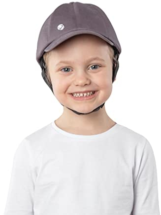 Ribcap Kinder-Baseballmütze - Modische und schützende medizinische Kopfbedeckung für Kinder | Platin | Midi/Maxi (50-55 cm) | Ideal bei Epilepsie, Sturzprävention und im Alltag