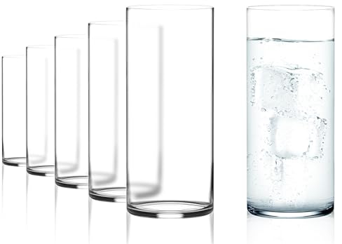 Stölzle Lausitz Wassergläser Kyoto Bar 6er-Set 400 ml – Trinkgläser für Wasser, Saft & Drinks – Stilvolle Saftgläser aus bleifreiem Kristallglas – Spülmaschinengeeignet & stoßfest, Made in Germany