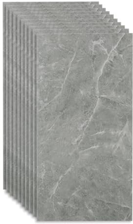 Grandes Azulejos de Pared para Baño, Juego de 10 Azulejos Adhesivos, Baño Grande, Azulejos de Pared de PVC, Azulejos para Baño, Adhesivos para Azulejos, Azulejos de Pared para Baño, Azulejos de Pared