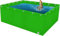 Kanduo Garten Fischteich Fischteiche aus Segeltuch, temporäre Aufzuchtteiche for Salzwasserfische, Garten-Fischteiche for Eingraben, ohne Ständer Landwirtschaft Bewässerung(3x3x1m)