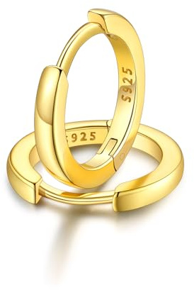 FaithHeart Par 925 silver örhängen dam herr, diameter 6/8/10/12 mm örhängen dam 925 sterlingsilver, örhängen i massivt silver för kvinnor, original vintage alla hjärtans dag-smycken för henne, 10mm