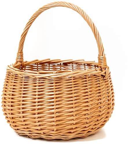 HolzFee Weidenkorb Körbchen Osterkörbchen, Blumenkörbchen, Auswahl (20 cm)