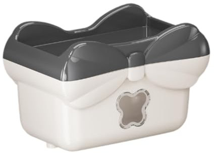 TAIZhiChen Scatola per Fazzoletti, Contenitore per Salviette Umidificate, Elegante, Liscio, Da Parete, Antiscivolo, Dispenser per Fazzoletti Cosmetici, Portaroto, Grigio Scuro