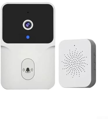Whychstore Timbre de video inteligente inalámbrico HD, para KEMENT, con control remoto de visión de audio bidireccional, función de cambio de voz de intercomunicador doméstico para seguridad de puerta