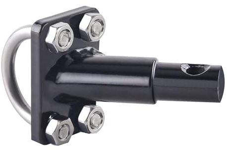 TOYANDONA Adaptador de Enganche para Remolque de Bicicleta, Accesorio Resistente Compatible Mayoría de Modelos, Conexión Rápida y Segura para Remolques Perros, Diseño Giratorio de Baja