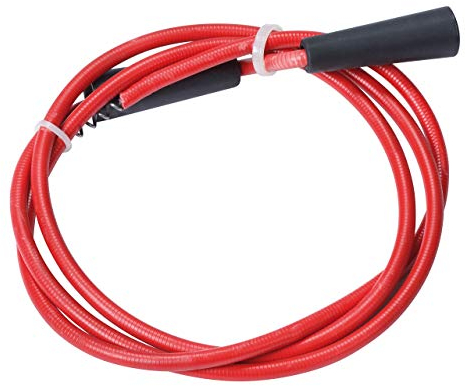 Rothenberger Industrial Reinigungsspirale Ø 6,7 mm | 1,5m Länge | mit gezogener Spitze | mit Kunststoffmantel zur Schonung Rohr | 072980E