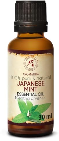 Minzöl 30ml - Mentha Arvensis - Minzöl Ätherisch - Japanisches Minzöl zur Aromatherapie - Aroma Diffuser - Duftlampe - Bad - Besten für Beauty - Rein & Natürlich - Japanisches Heilpflanzenöl