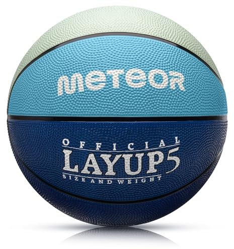 meteor Balón Baloncesto Pelota Basketball Bebe Ball - para los niños y jouvenes y Adultos para Entrenar y Jugar - Tamaño 5 o 6 o 7