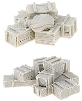 Harilla 2 Packungen 1/35 Figure Kit Munitionsboxen & Und Kisten Mini Scenery