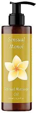 Sinnliches Massageöl MONOI BIO Öl - 200ml - Für Körpermassagen - Premium Massageöl für Genussvolle Massagen- Massage Öl Pflegend