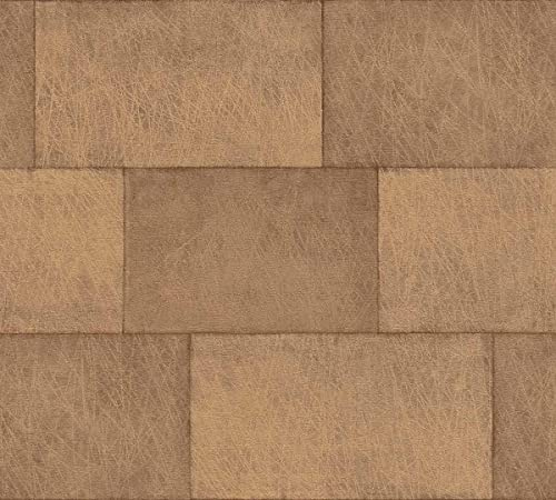 Livingwalls Carta da parati in pietra marrone chiaro 382014, stile moderno, soggiorno, cucina, 10,05 x 0,53 m, Made in Germany