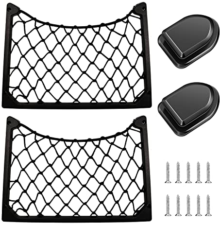 ZHIQIN 2 Stück Kofferraum Netztasche Auto Aufbewahrungsnetz 31x21CM Gepäcknetz Wohnmobil Auto Kofferraum Organizer Kofferraumnetz für Wohnwagen, Boote,Transporter Lieferwagen