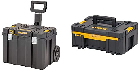 TSTAK™ 2.0 Mobile Storage Box & DeWalt DWST1-70705 T-Stak III Tool Storage Box with Drawer, Yellow/Black, 17.6 cm*44.0 cm*31.4 cm
