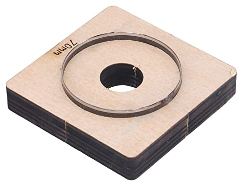 Fustella per Pelle 70 Mm Utensile per Coltello da Taglio Stampo Rotondo Forma Cerchio Largo Gomma Forma Rotonda Diametro 70 Mm Filiere per Filettatura Rotonda
