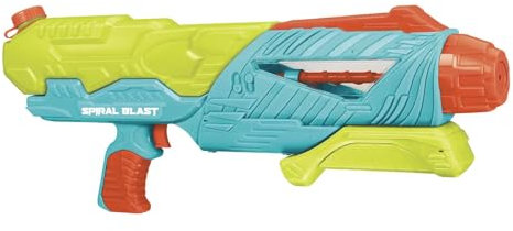 Water Warriors Spiral Blast Water Pistol - Fun for Kids - Outdoor Summer Toy - Great for Parks, Beaches & Gardens - Blasts up to 35ft - Holds 1.18L - A Great Gift - Kids Age 6+