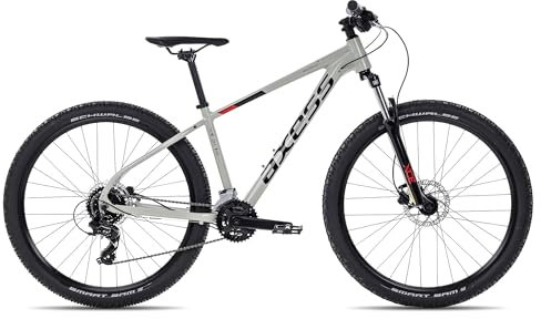Axess Brash Mountainbike | MTB-Hardtail | 16-Gang Schaltung | Hydraulische Scheibenbremsen, Farbe:Grey, Rahmengröße:18 Zoll, Laufradgröße:27.5 Zoll