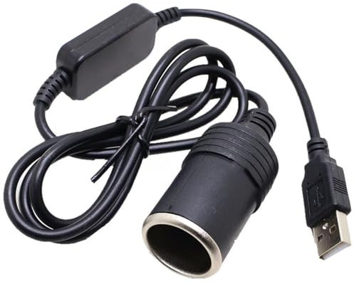 1.2M USB to Car Lighter Cigarette Adapter 3.93Ft 5V USB Port to 12V Car Cigarette Lighter Socket Female Converter Adapter Cord for Dash Cam GPS Car LED Light Strips and Other Equipment