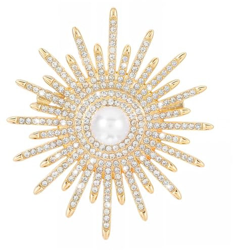 Sonnenblumen Perlenbrosche Damen Brosche für Kleider Kristall Hochzeit Blumenstrauß Brosche für Kleid Revers Pullover Schals Kleid Anzug Jacken Kragen Corsage