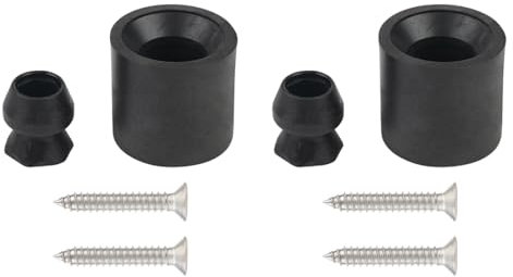 Kit di 2 supporti per porta del rimorchio, in gomma, a basso profilo, per rimorchi camper