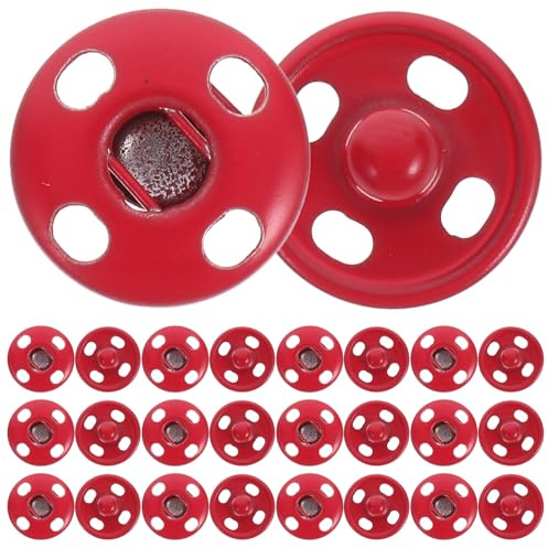 Hemobllo 50 Pares Botones a Presión Metálicos Sujetador Rápido Oculto Para Coser Accesorios De Costura Para Chaquetas Suéteres Cortavientos Y Manualidades