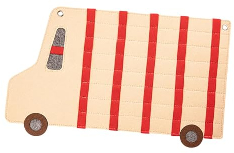MagiDeal Organisateur de rangement suspendu pour voiture à jouets, sac suspendu pratique en feutre, vitrine soignée pour salle de jeux, magasin, chambre à, Rouge