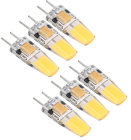 Cocoarm 6st GY6.35 Glödlampa, Silikon COB Glödlampa med 360 Graders Strålvinkel, Energibesparande 5W, Perfekt för Taklampa i Vardagsrummet